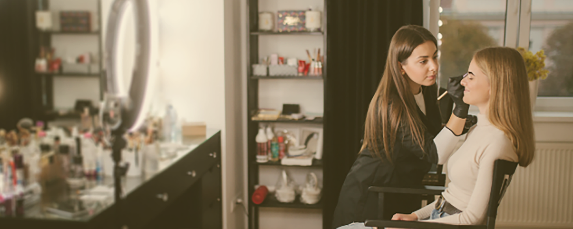 Luxurious nail care services in progress
